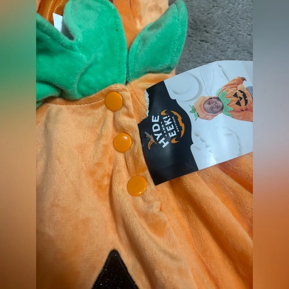 NEW Hyde & EEK! INFANT PUMPKIN  pullover Costume Size 12-18